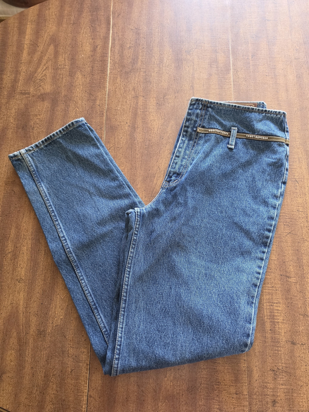 Vintage Lawman High-Rise Straight Leg Blue Jeans